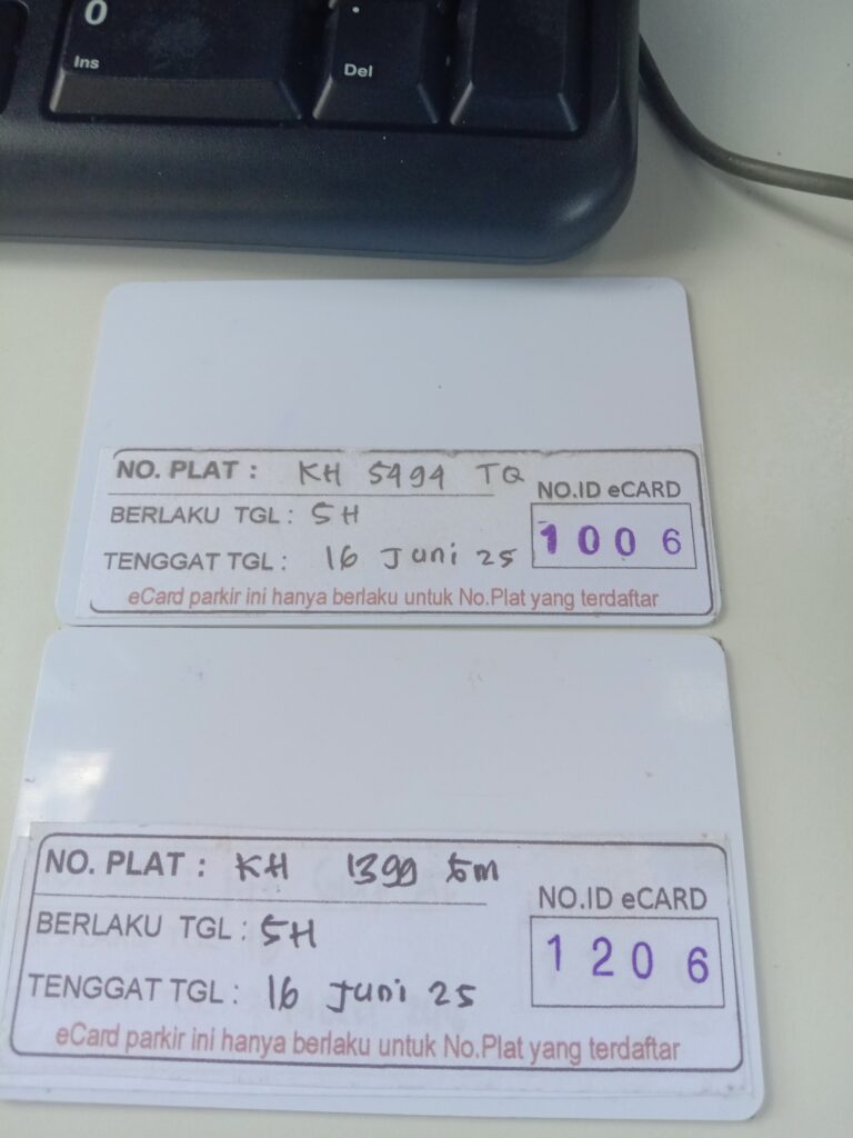 Kartu member kembali id 1006, 1206