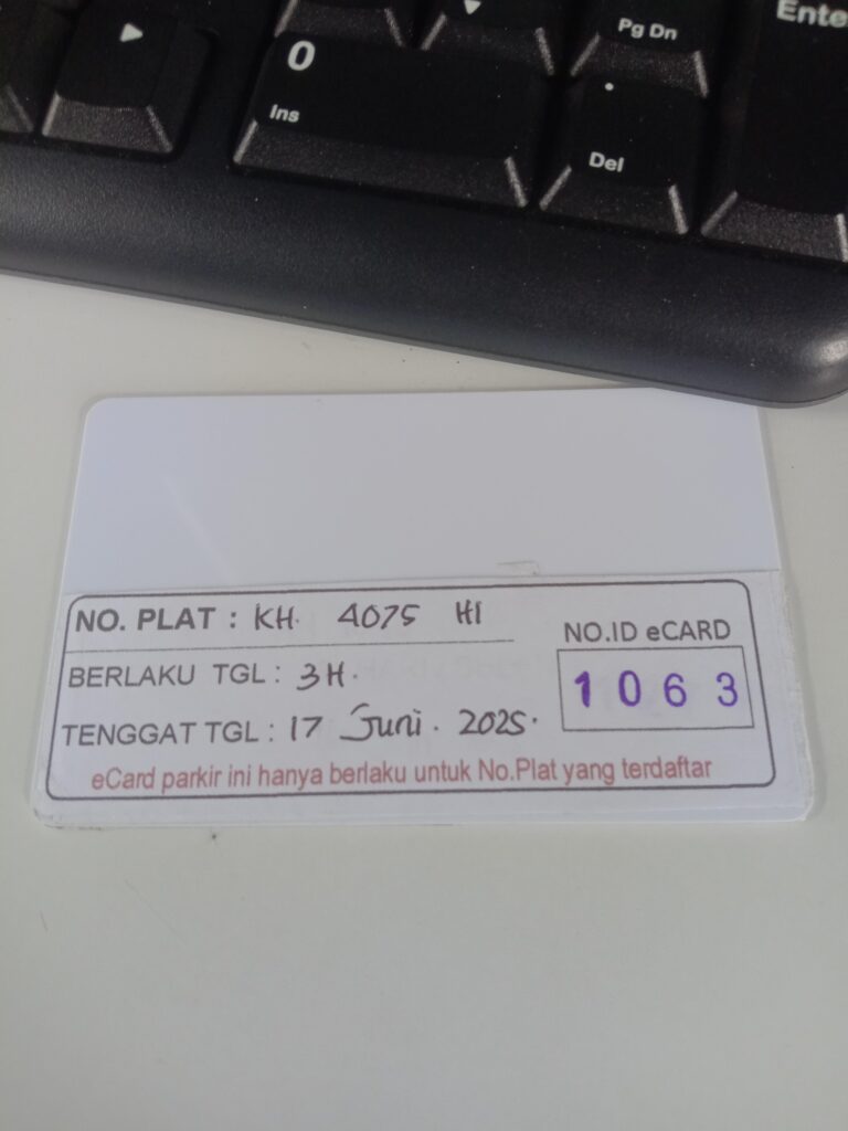 Kartu member kembali id 1063