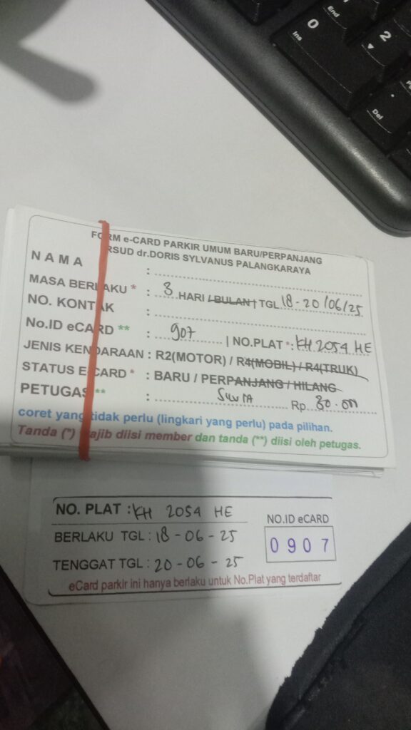 Kartu Member baru id 907