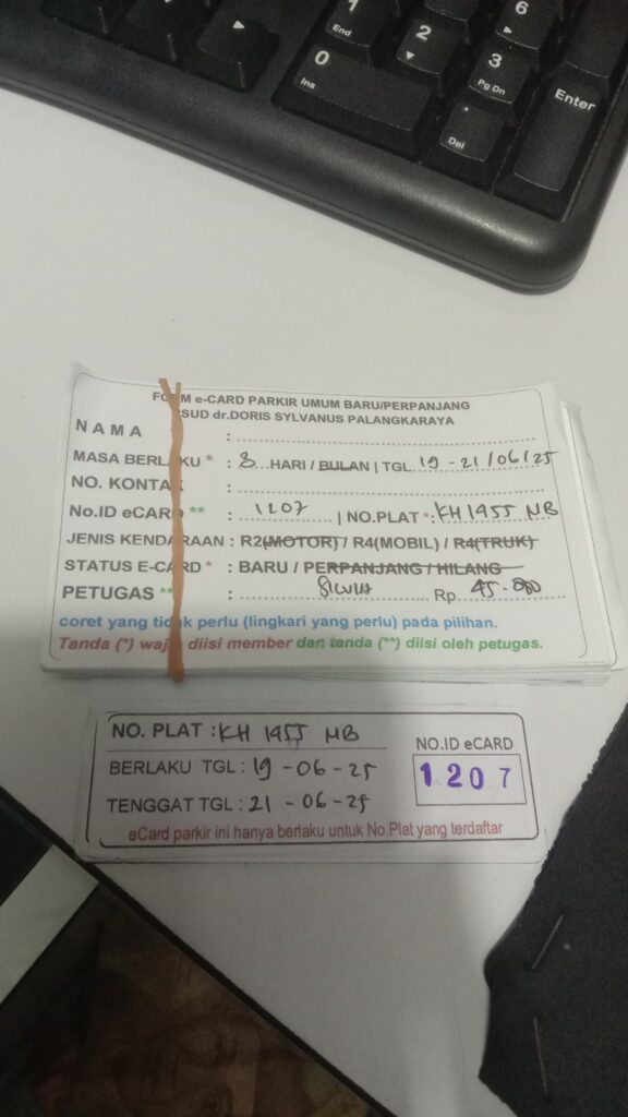 Kartu Member baru id 1207