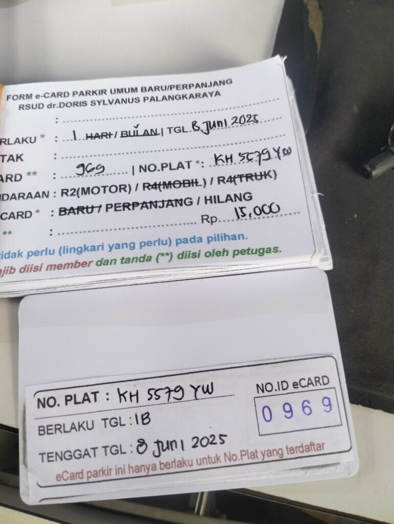 CARD HILANG ,GANTI KARTU DARI ID 1105 KE ID 969
