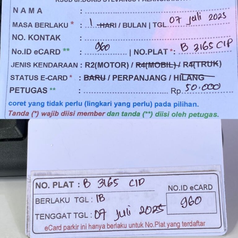 Kartu Member perpanjang