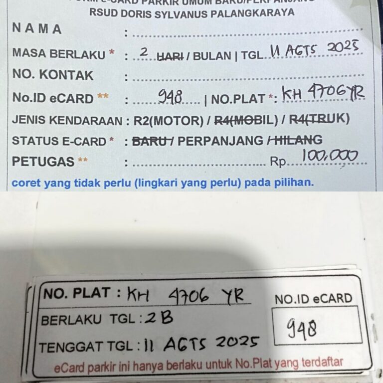 Kartu Member perpanjang