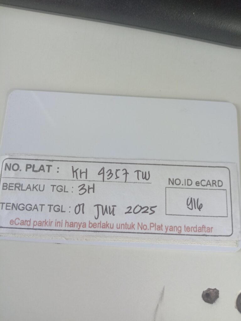 Kartu member kembali id 916