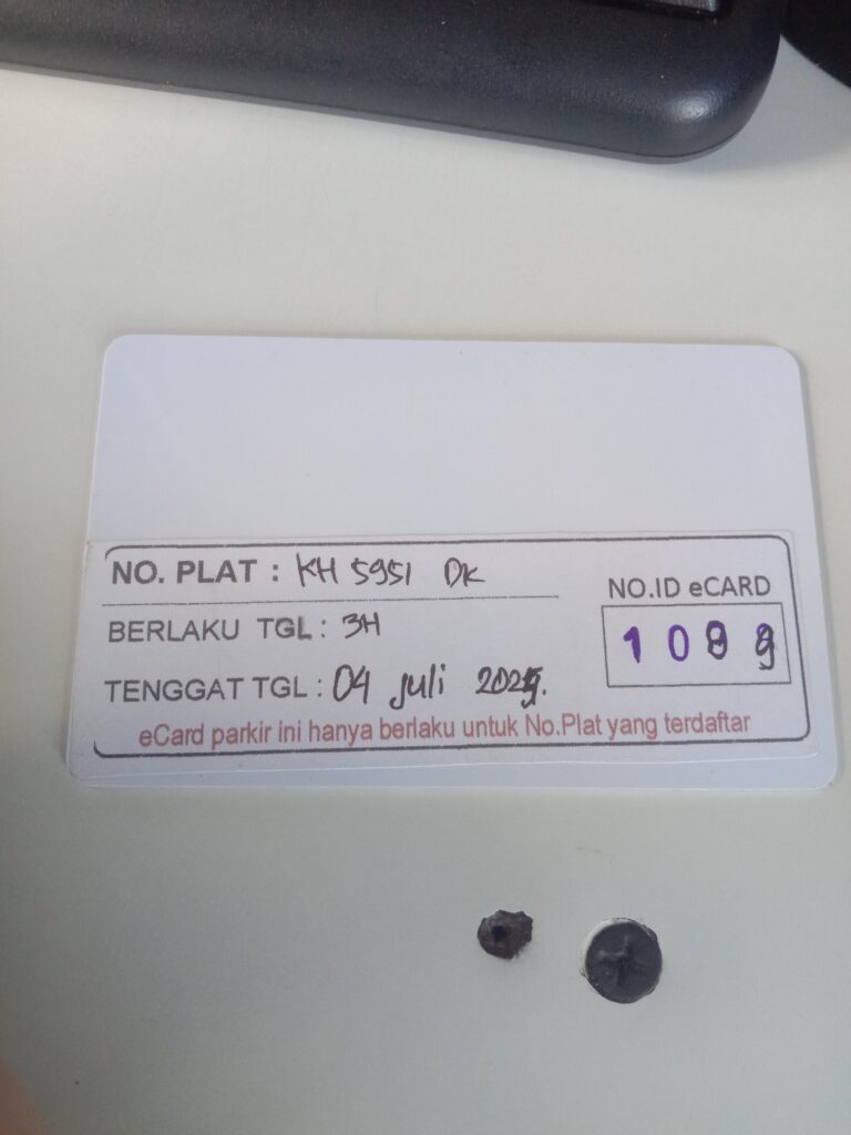 Kartu member kembali id 1089