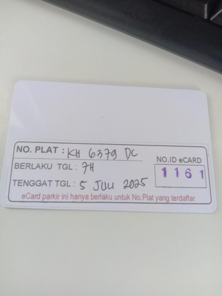 Kartu member kembali id 1161