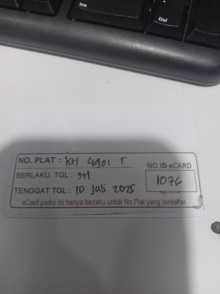 Kartu member kembali id 1076