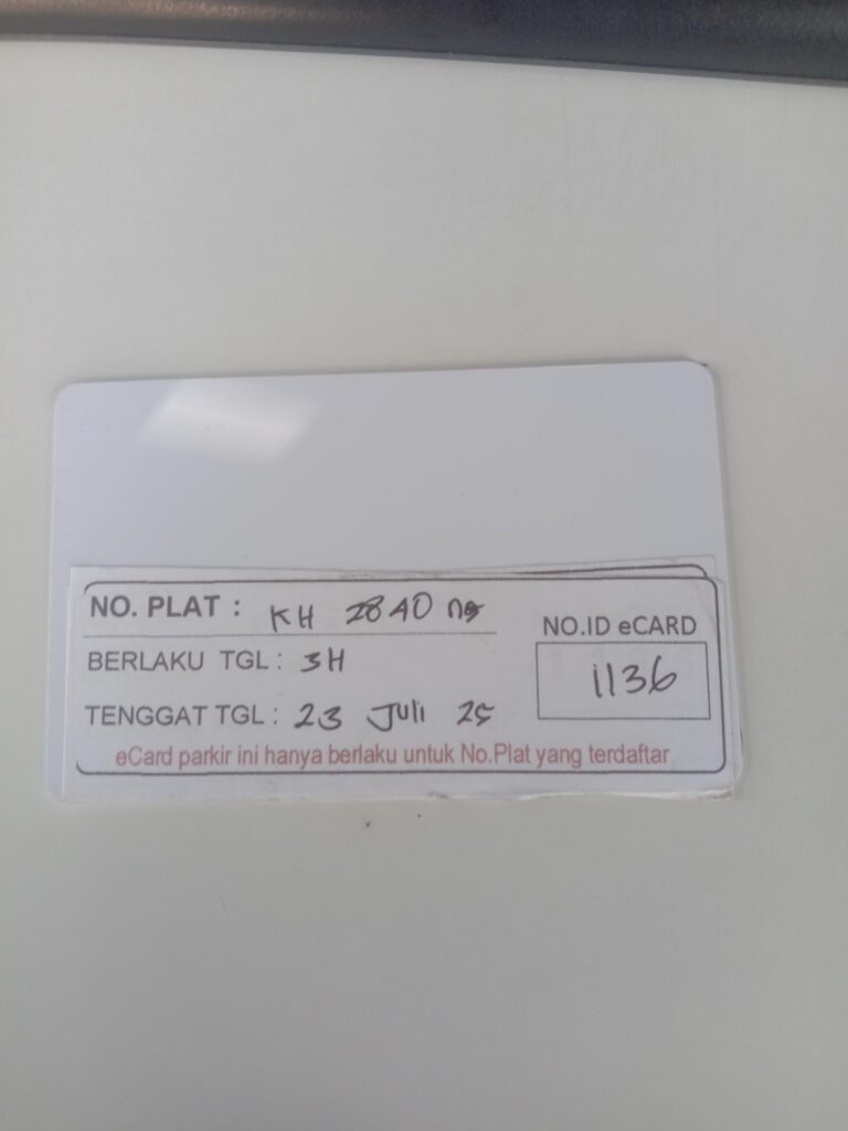 Kartu member kembali id 1136
