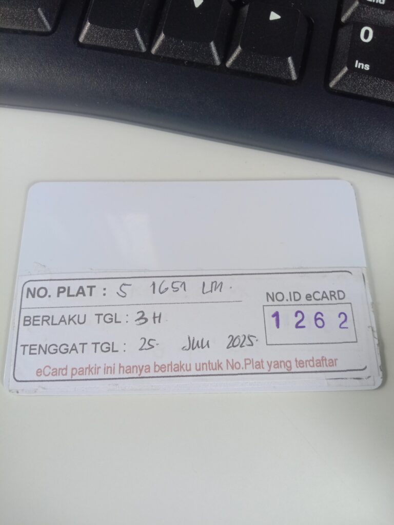 Kartu member kembali id 1262