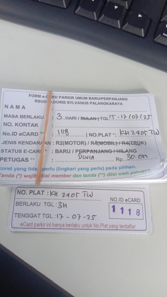 Kartu Member baru id 1118