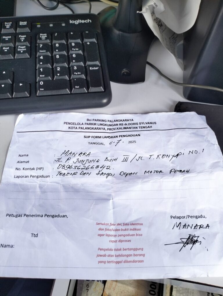 Laporan kerusakan motor