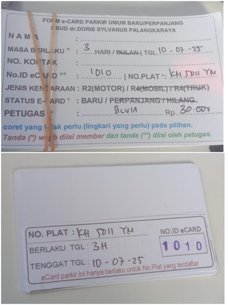 Kartu Member baru id 1010