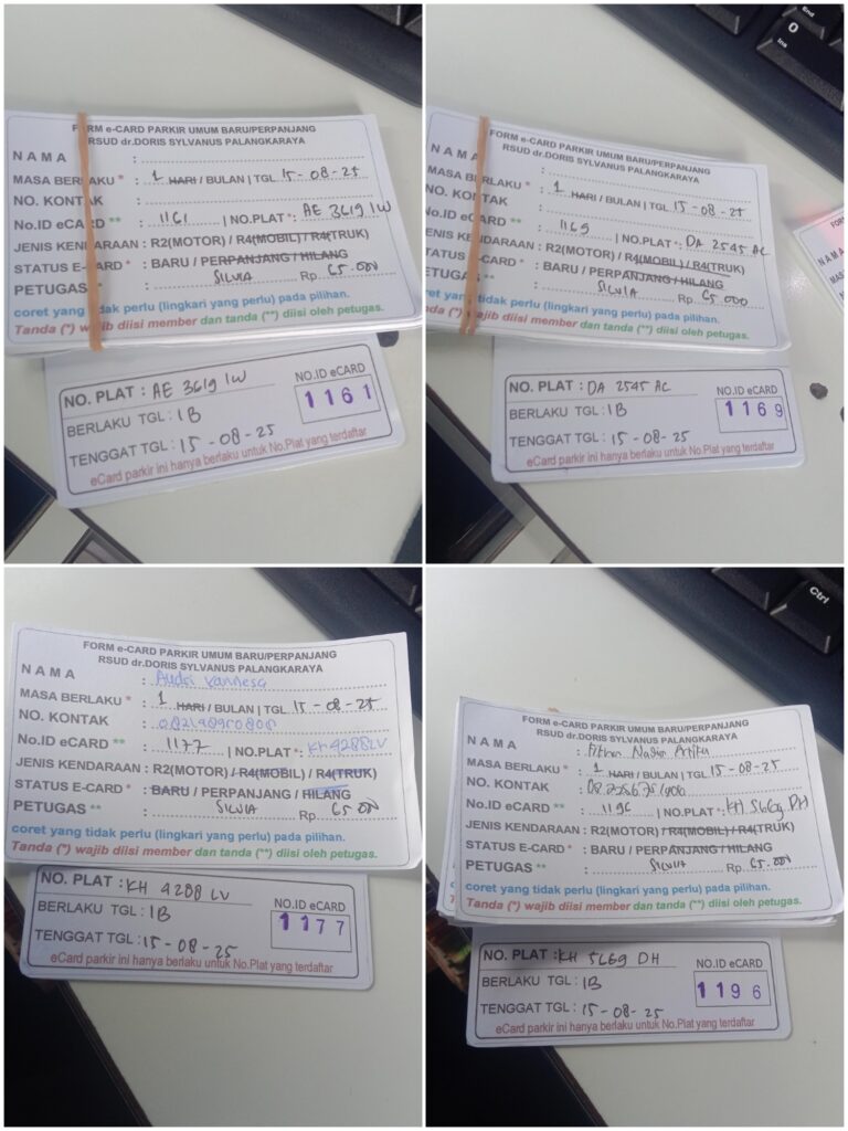 Kartu Member baru id 1161, 1169, 1177, 1196