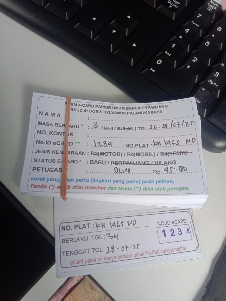 Kartu Member baru id 1234
