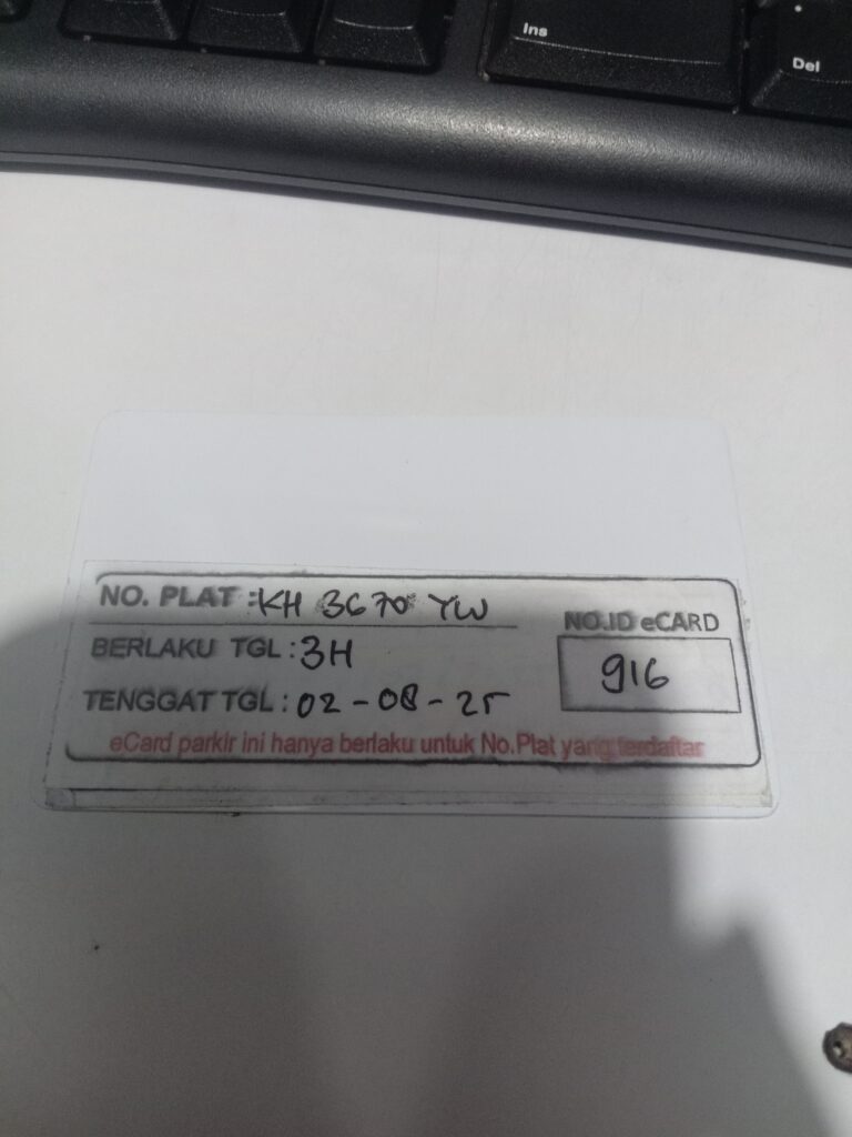 Kartu member kembali id 916