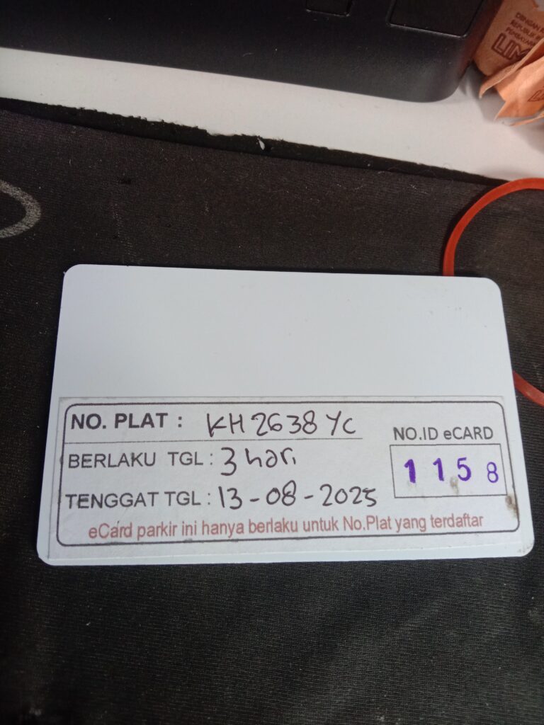 Kartu member kembali id 1158