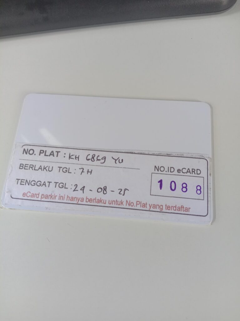 Kartu member kembali id 1088