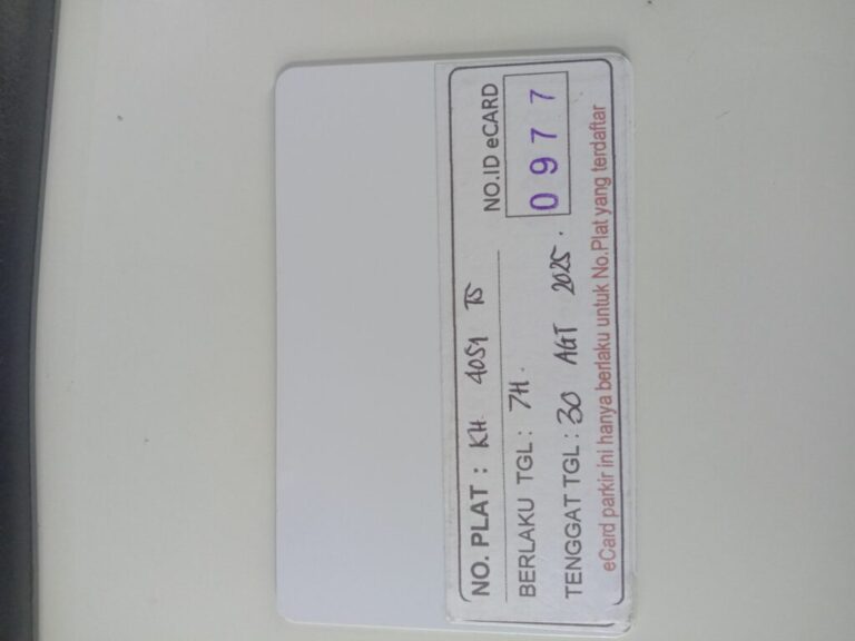 Kartu member kembali id 977