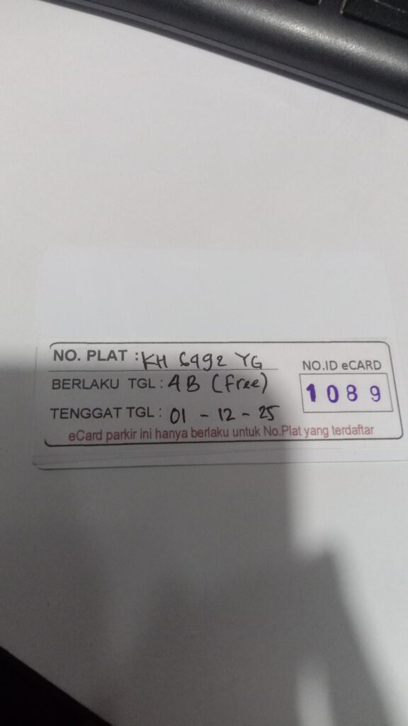 Kartu Member baru free id 1089