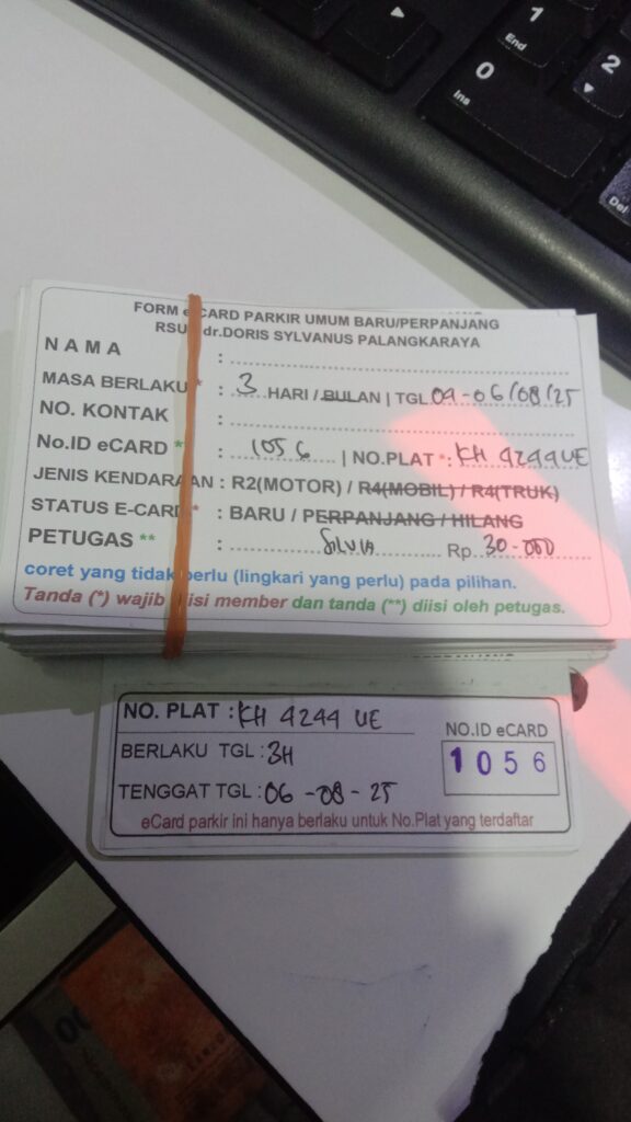 Kartu Member baru id 1056