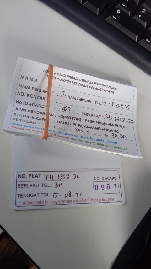 Kartu Member baru id 987