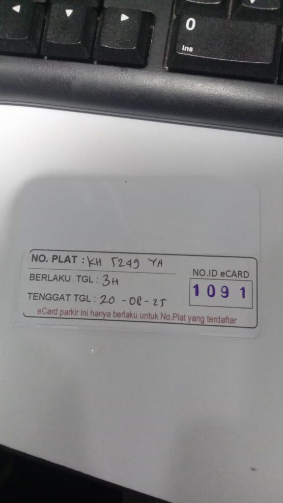 Kartu member kembali id 1091