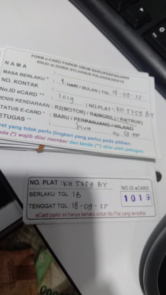 Kartu Member baru id 1019