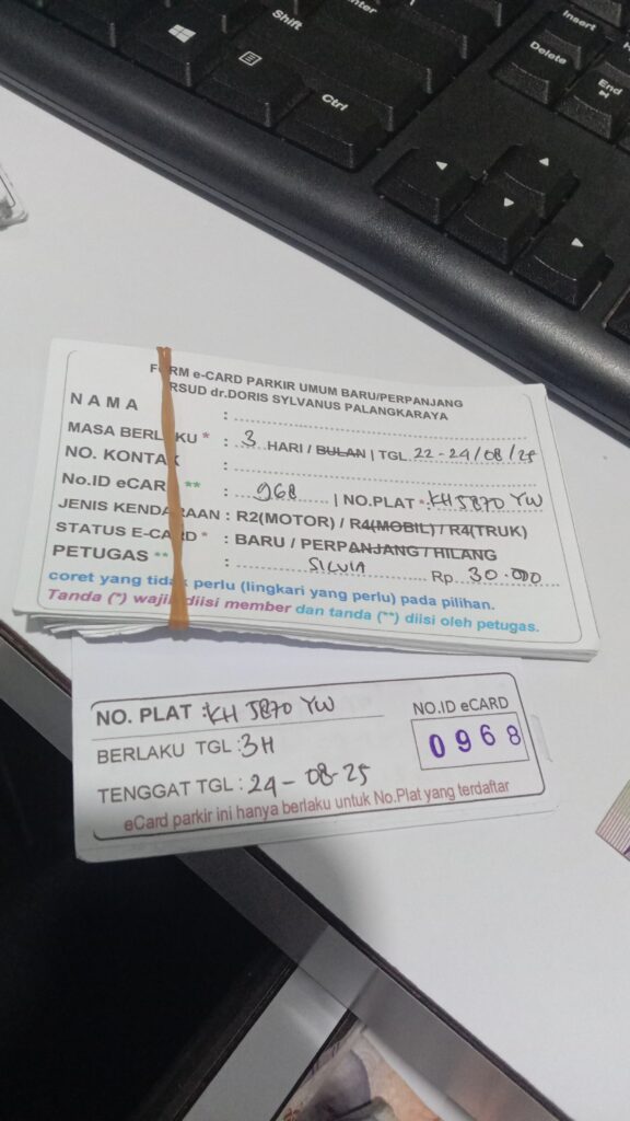 Kartu Member baru id 968