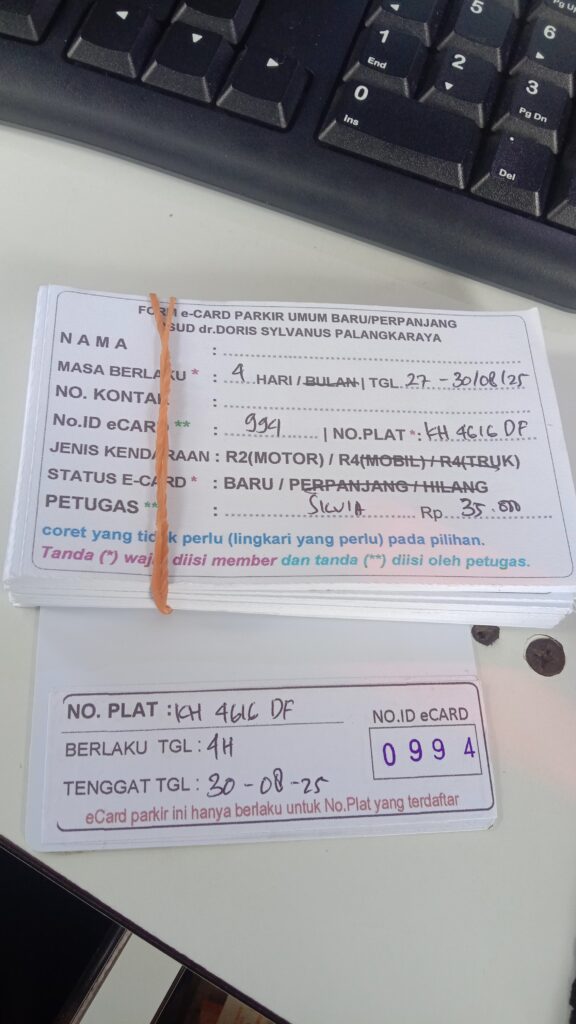 Kartu Member baru id 994