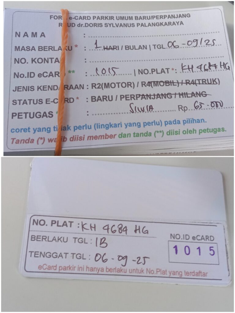 Kartu Member baru id 1015