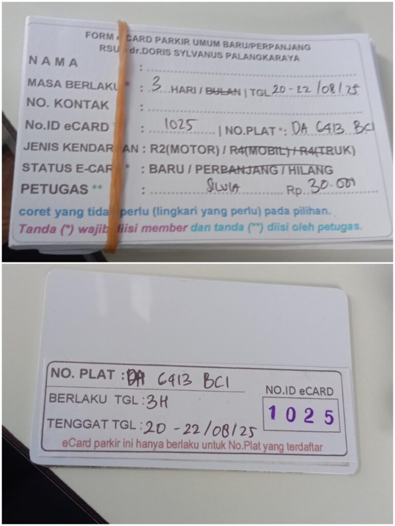 Kartu Member baru id 1025