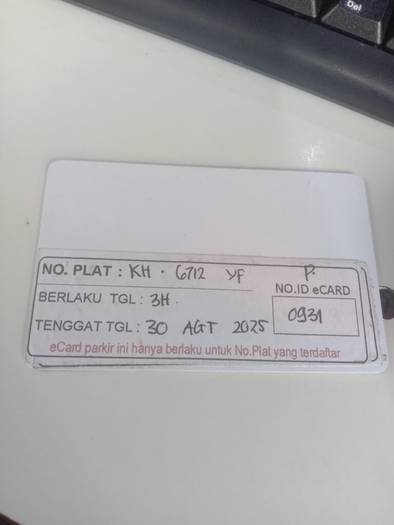 Kartu member kembali id 931