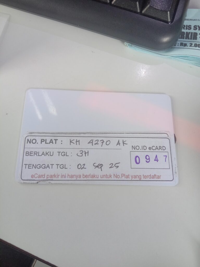 Kartu member kembali id 947