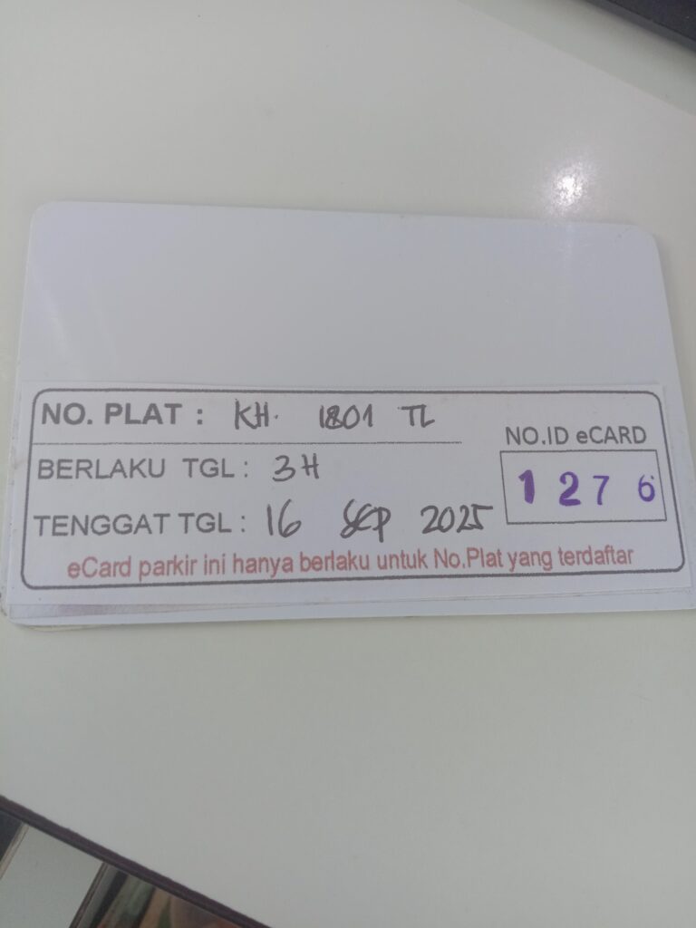 Kartu member kembali id 1276