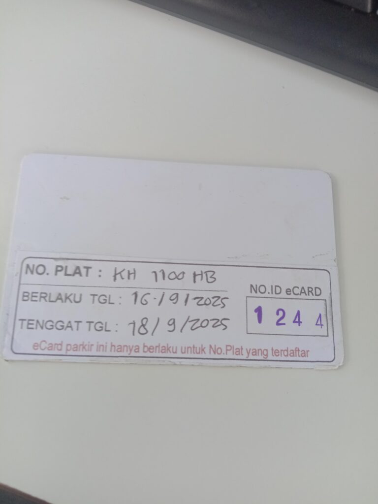 Kartu member kembali id 1244