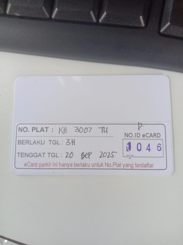 Kartu member kembali id 1046