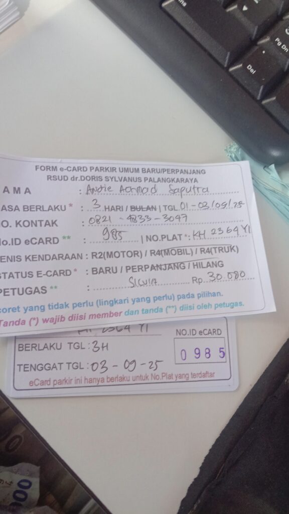 Kartu Member baru id 985