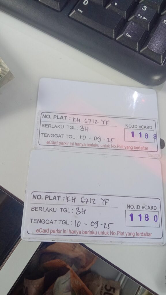 Kartu member id 1188 pindah ke id 1180