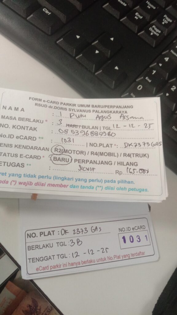 Kartu Member baru id 1031
