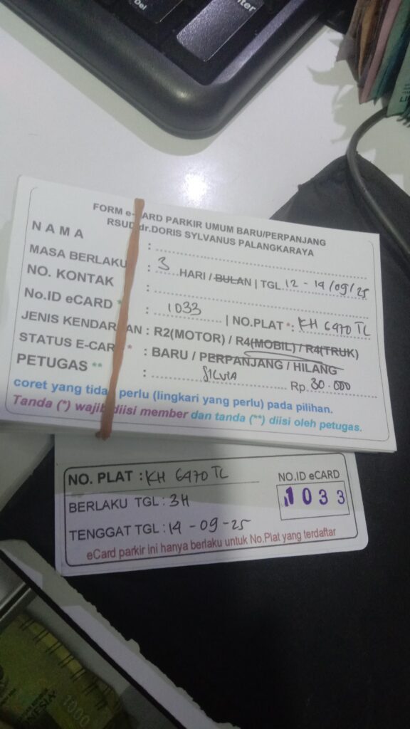 Kartu Member baru id 1033