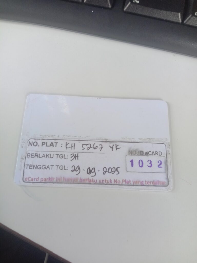 Kartu member kembali id 1032