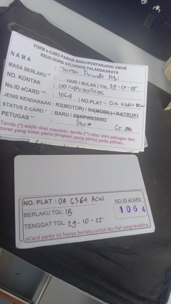 Kartu Member baru id 1064