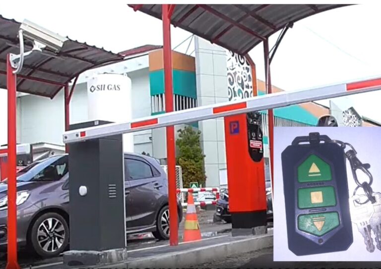 03. Cara penggunaan remote dan tombol buka barrier gate masuk