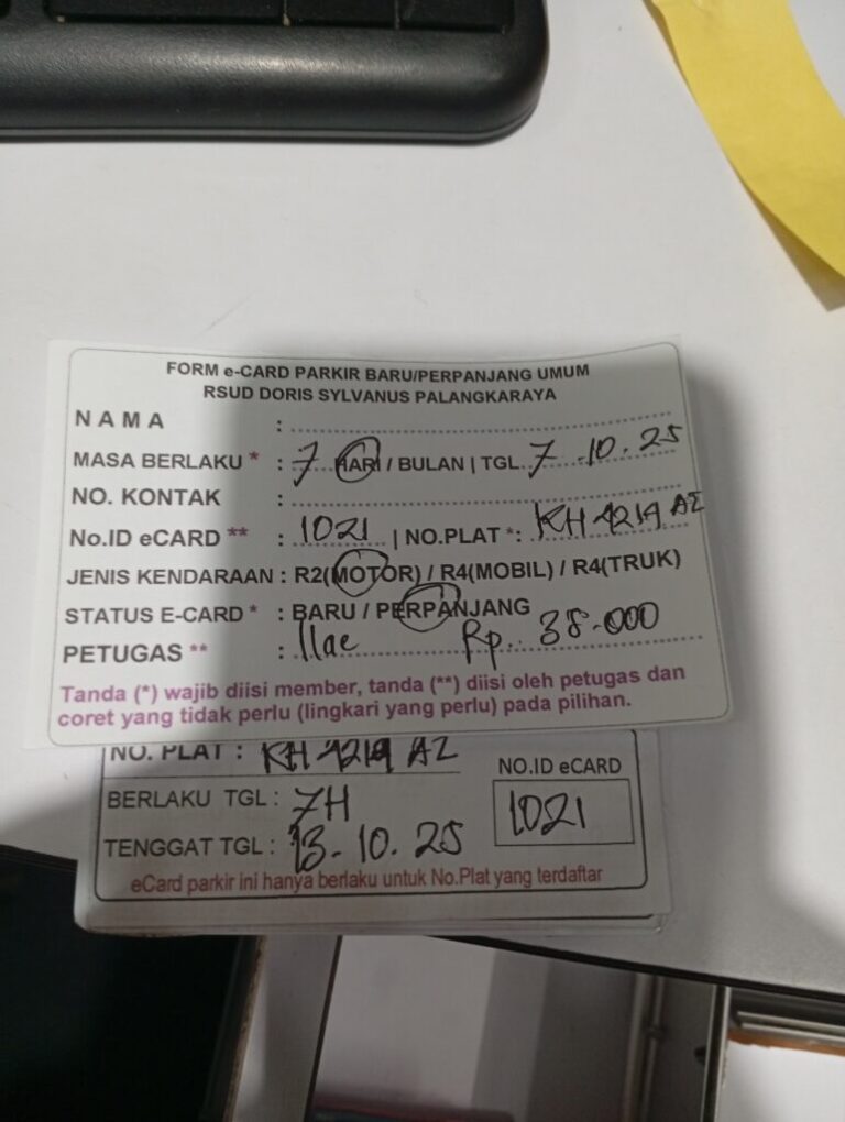 Kartu Member Perpanjang ID 1021