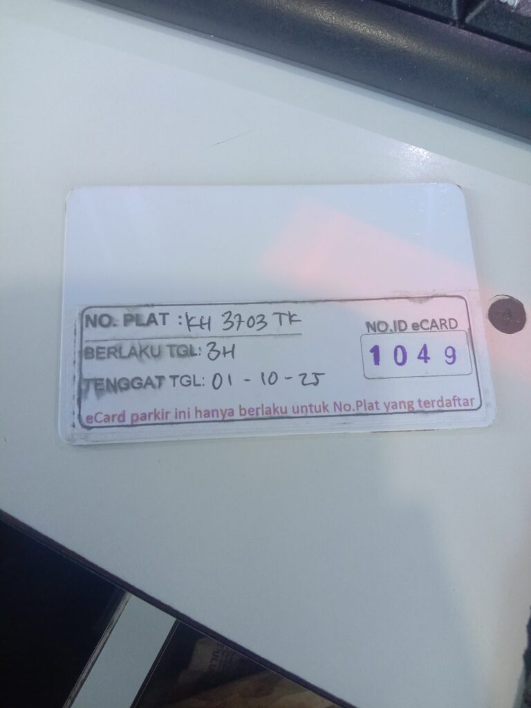 Kartu member kembali id 1049