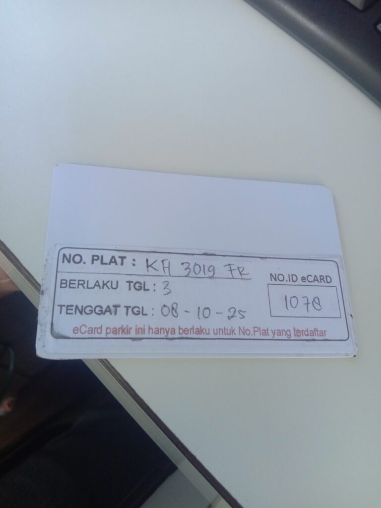 Kartu member kembali id 1078