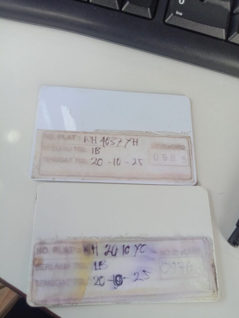 Kartu member kembali id 985, 976