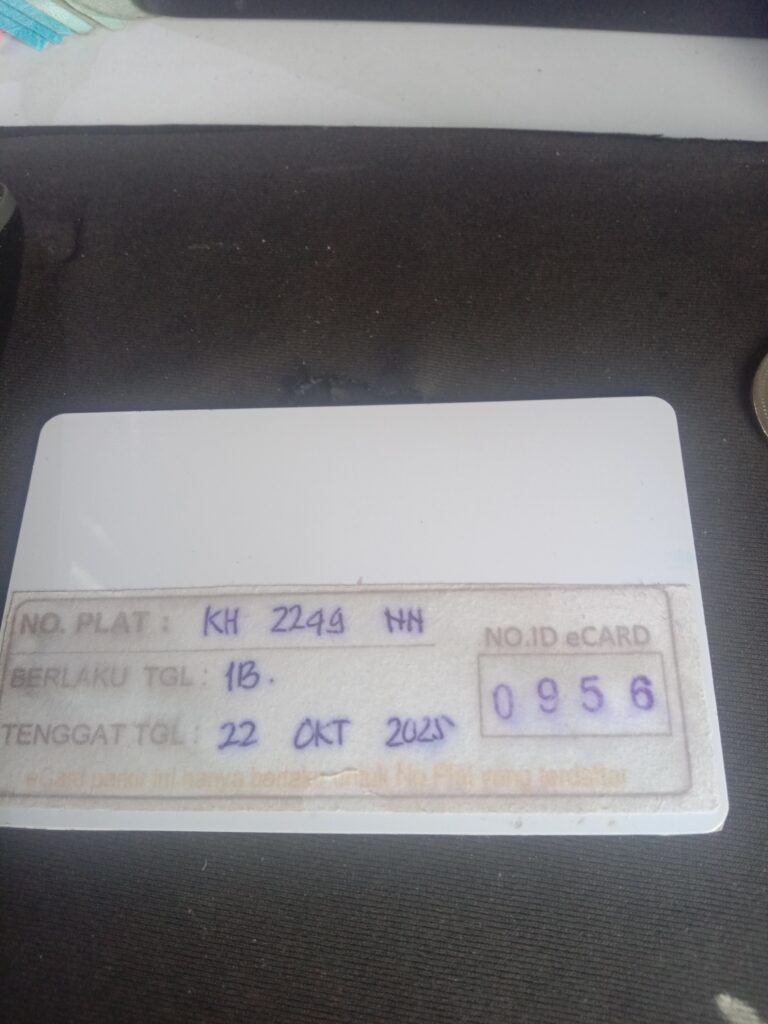 Kartu member kembali id 956