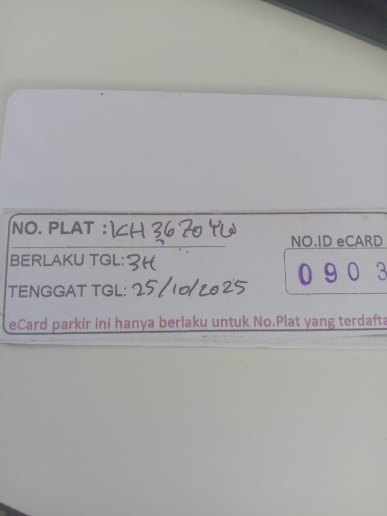 Kartu member kembali id 903