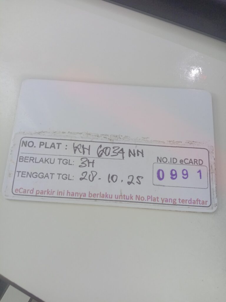 Kartu member kembali id 991